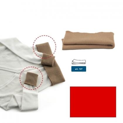Wool jersey hems - Red