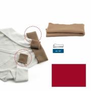 Wool jersey hems - Burgundy
