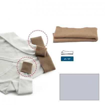 Wool jersey hems - Melange grey