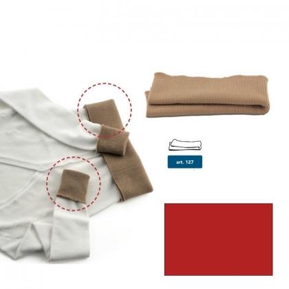 Wool jersey hems - Smoke brown
