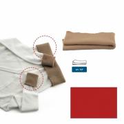 Wool jersey hems - Smoke brown
