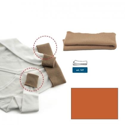 Wool jersey hems - Rusty red