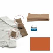 Wool jersey hems - Rusty red