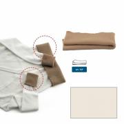 Wool jersey hems - Melange ecru