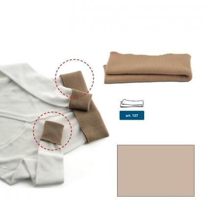 Wool jersey hems - Melange beige