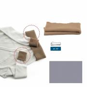 Wool jersey hems - Melange aviation blue