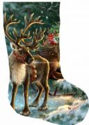 Enchanted Christmas Reindeer Stocking