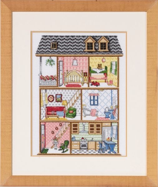 Permin Three Bath Houses Counted Cross-Stitch Kit