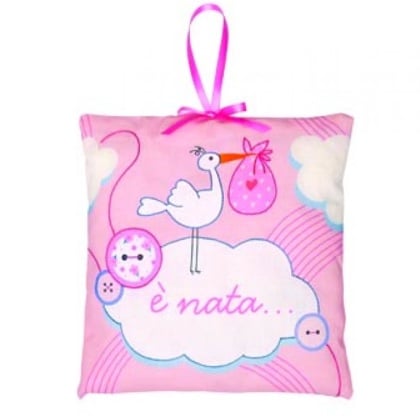 Stork Birth decoration - Pink