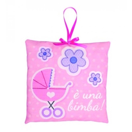 Baby Carriage Birth decoration - Pink