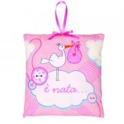 Stork Birth decoration - Pink