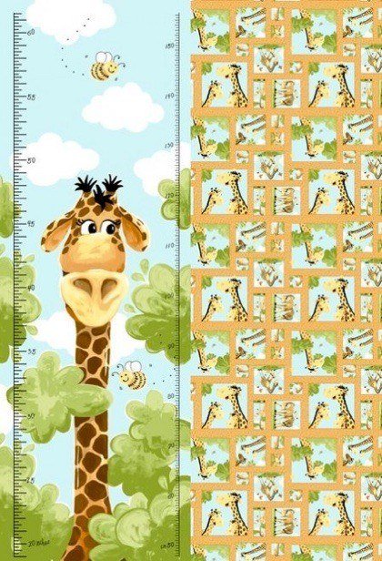 Growth Chart Fabric Panel