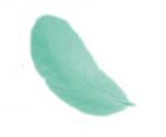 Feathers 12 cm: Green
