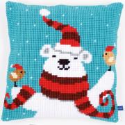 Front Cushion: Happy Christmas Bear