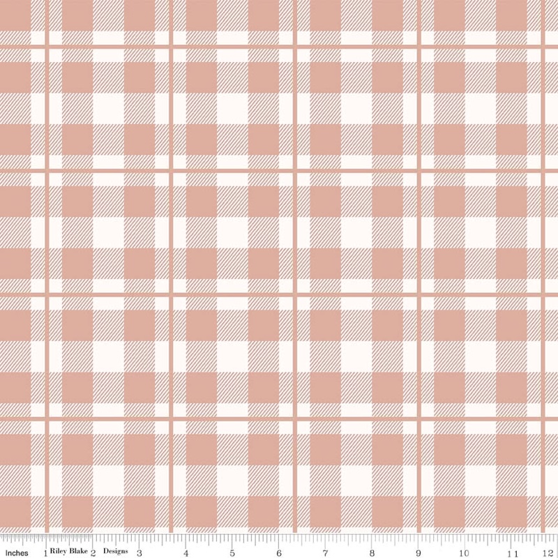 Yes Please Plaid Cream 45x110cm. From Riley Blake Designs - American ...