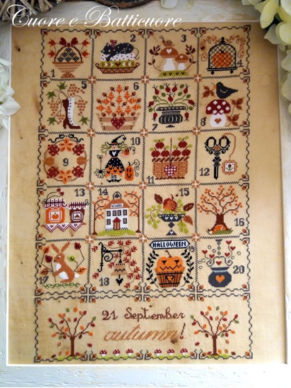 Shabby Autumn Calendar