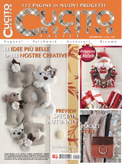 Cucito Creativo Facile N 110 From Lumina Edizioni Books And Magazines Books And Magazines Casa Cenina