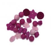 Felt Balls - Fuchsia / Pink