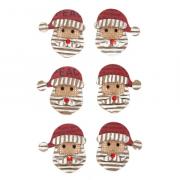 Craft Embellishment Pack - Red Hat Santa