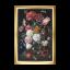 Still Life with Flowers in a Glass Vase, 1650-1683 - Black - Aid
