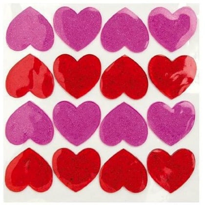 Gel Stickers - Hearts From Rico Design - Decorations - Ornaments