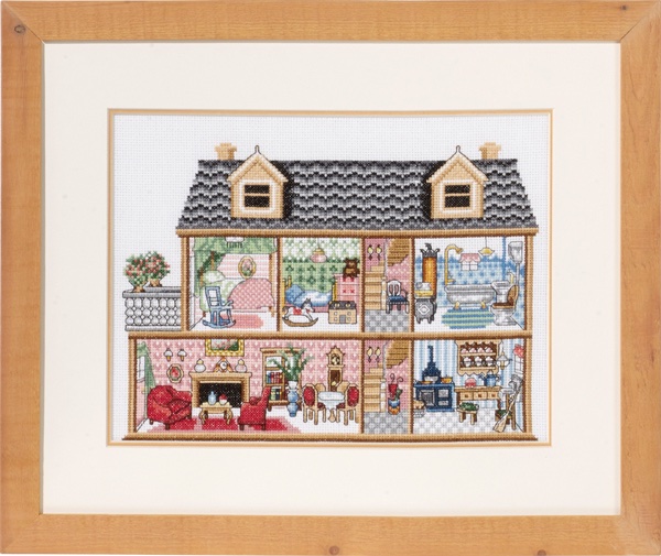 Permin Three Bath Houses Counted Cross-Stitch Kit