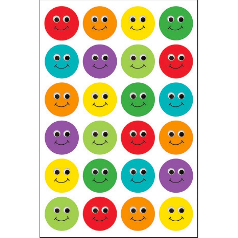Stickers - Smiley Face From Hygloss - Decorations - Ornaments