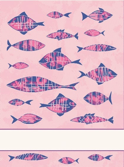 Kitchen towel - Dory - Pink