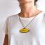Miniature Hoop Necklace - Oval - 62x34mm.