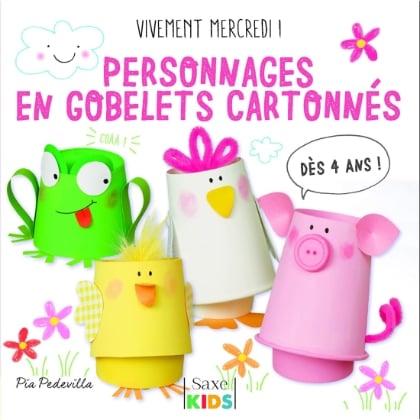 Personnages en gobelets cartonnés