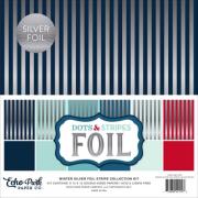 Paper Collection Set - Winter Silver Foil Stripe