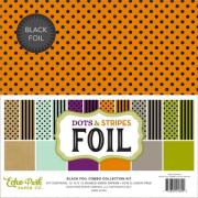 Paper Collection Set - Black Foil Dots & Stripe