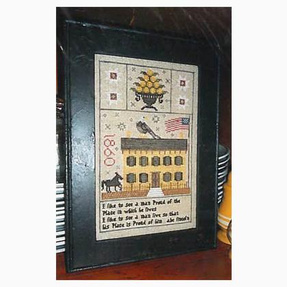 QUAKER WORK TRAY SAMPLER-CROSS STITCH CHART-CHESSIE /& ME