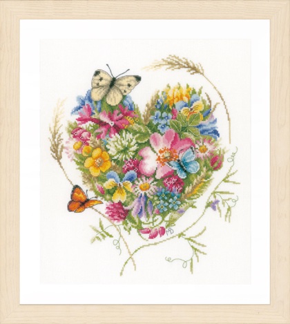 A heart of flowers