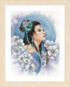 Asian lady in blue
