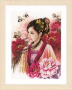 Asian lady in pink
