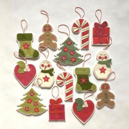 2 Bambini Feltro ⛄ Natale Kit per cucito 
