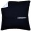 Square Cushion Back 45x45 with Zipper - black