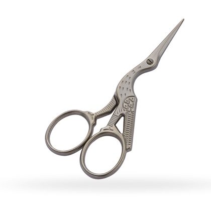Embroidery scissors Stork - Omnia – Sandblasted - Black - cm. 9