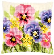 Front Cushion: Violettes