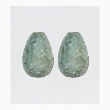 12308 Easter Egg Mint From Mill Hill Glass Treasures Beads