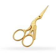 Embroidery scissors Stork - Omnia – Sandblasted - Gold - cm. 9
