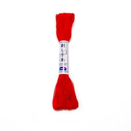 Red Sashiko thread