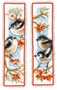 Bookmark - Tailed Tits & Red Berries (2)