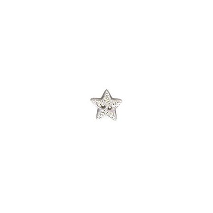 Button Silver Disco Star, Small
