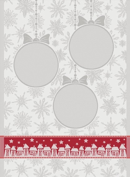 Kitchen towel - Casette - Red Lurex