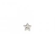 Button Silver Disco Star, Small