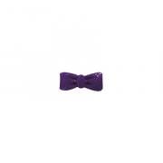 Button Purple Glitter Bow Tie