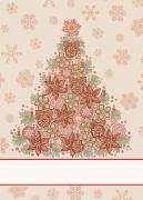 Kitchen towel - Laila - Red Lurex
