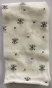 Elastic Tube - Snowflakes - Gray/White - 30x8cm.